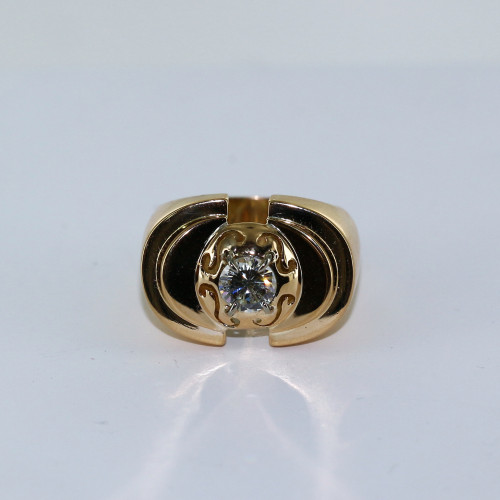 Bague tank diamant ancien