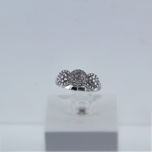 Bague "trilogie" diamants